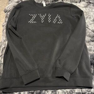 ZYIA Black Crewneck Sweater
